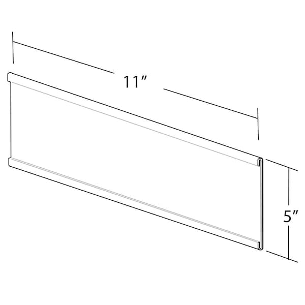Azar Displays 11"W x 5"H Adhesive-Back Nameplate, PK10 199618 - main